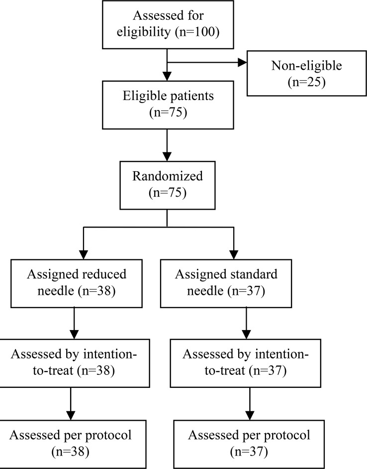 Figure 1. Flow chart showing patients’ progression through the study